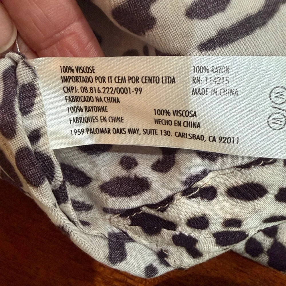 NWT ViX Paula Hermanny Deva Cloe Caftan Cover Up Medium Leopard Animal Print - Picture 13 of 13